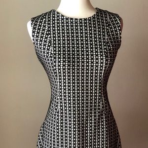 Calvin Klein Sleeveless Black & White Dress, size 12